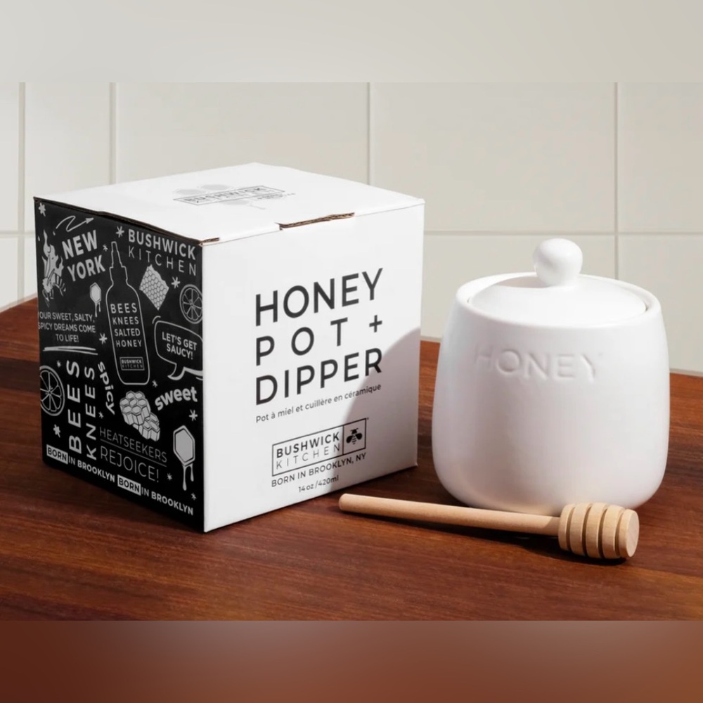 Bushwick Kitchen Honey Pot & Dipper - Brand New!!